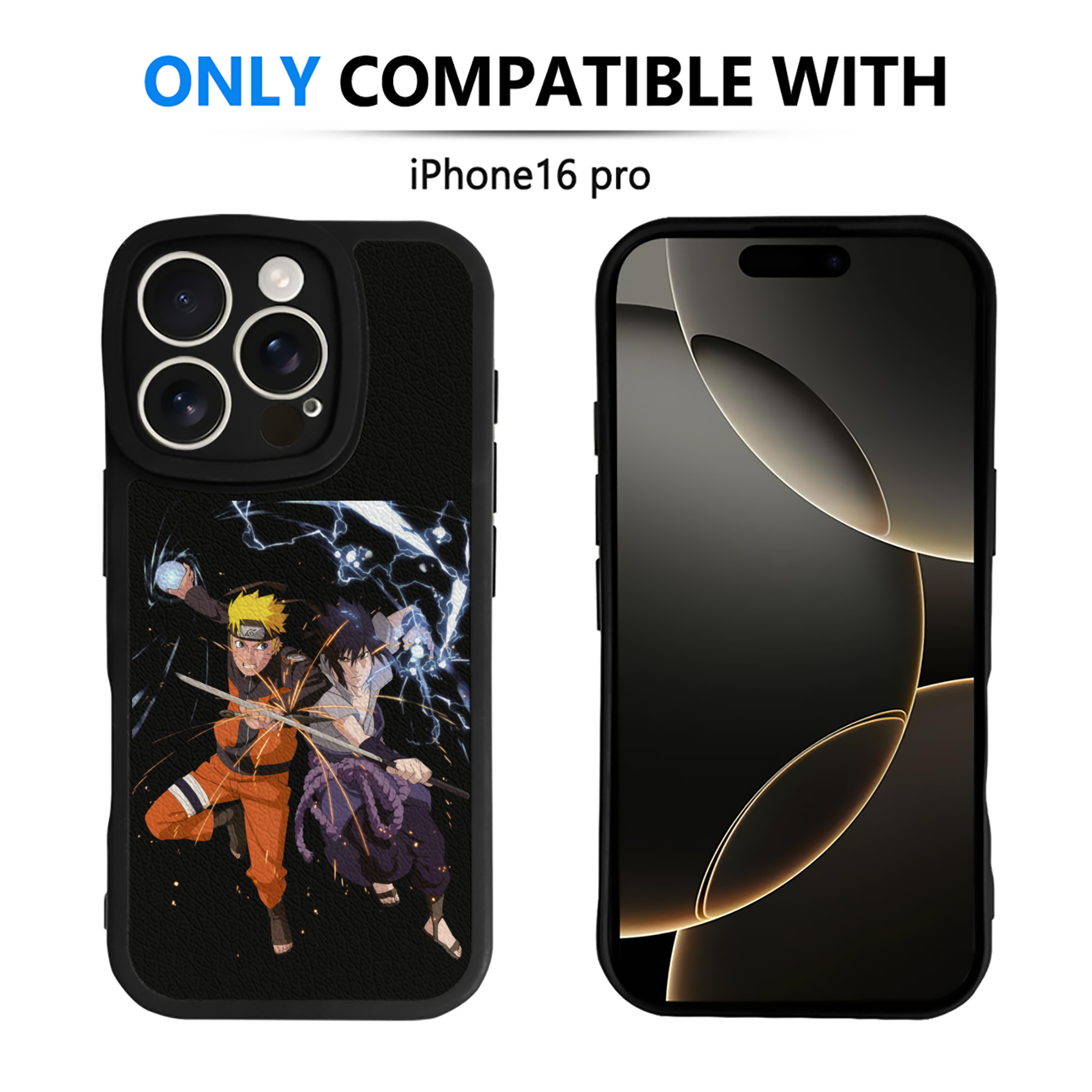（画像用） NARUTO -ナルト- うずまき ナルト Uzumaki Naruto 【iPhone 16シリーズ対応】シリコンスマホケース（レザー調） 材質：シリコン